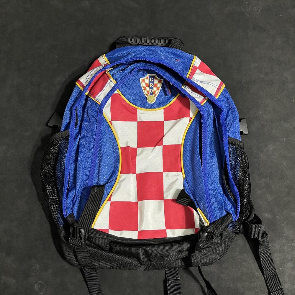 Croatia National Team Backpack World Cup 90s Checkered Soccer Hrvatska Vintage